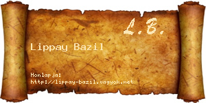 Lippay Bazil névjegykártya